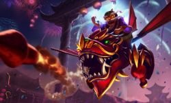 Dragonwing Corki Splash Art HD 4k Wallpaper Background Official Art Artwork League of Legends lol