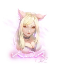 K/DA Ahri by Ye A HD Wallpaper Background Fan Art Artwork League of Legends lol