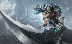 Classic Tryndamere Splash Art 4k HD Wallpaper Official Artwork League of Legends lol