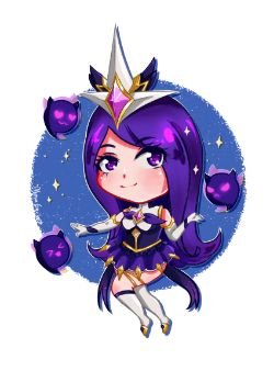 Chibi Star Guardian Syndra by AlmaGKrueger HD Wallpaper Background Fan Art Artwork League of Legends lol Thumbnail