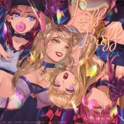 K/DA Ahri, Evelynn, Kai'Sa & Akali by Maho Chio HD Wallpaper Background Fan Art Artwork League of Legends lol