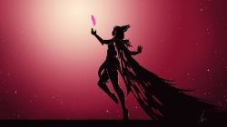 Xayah Minimalistic by marie dusautoy HD Wallpaper Fan Art Artwork League of Legends lol