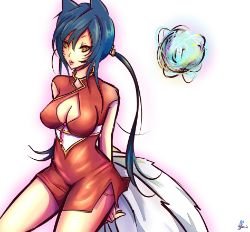 Ahri by Kriselle League of Legends Artwork HD Wallpaper lol Fan ArtFan Art Artwork