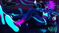 K/DA Akali by Val Leonhart (2) HD Wallpaper Background Fan Art Artwork League of Legends lol