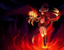 Shyvana Redesign by narm HD Wallpaper Fan Art Artwork League of Legends lol