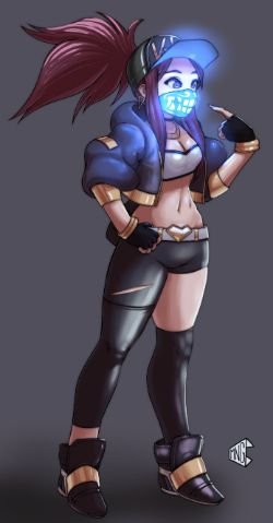 K/DA Akali by pchaos720 HD Wallpaper Background Fan Art Artwork League of Legends lol