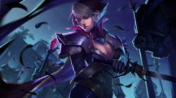 Nightraven Fiora by 抖腿美男子 HD 4k Wallpaper Fan Art Artwork League of Legends lol