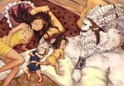 Rengar, Nidalee and their Kids by 大猫 HD Wallpaper Fan Artwork League of Legends lol