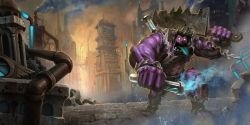 Classic Dr. Mundo Splash Art 4k HD Wallpaper Official Artwork League of Legends lol