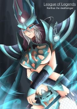 Sexy Female Karthus by TorahimeMax HD Wallpaper Fan Art Artwork League of Legends lol