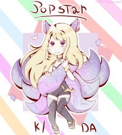 K/DA Ahri by IA estuvo aqui HD Wallpaper Background Fan Art Artwork League of Legends lol