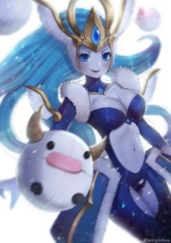 Atlantean Syndra by Dohwa HD Wallpaper Fan Art Artwork League of Legends lol