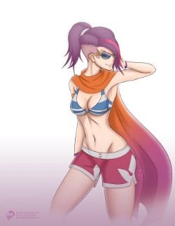 Pool Party Fiora by CLeRu087 HD Wallpaper Fan Art Artwork League of Legends lol