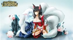 Lissandra, Ahri & Poro by Sollyz HD Wallpaper Fan Art Artwork League of Legends lol
