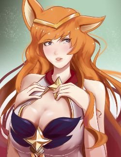 Star Guardian Ahri by EllieMapleFox HD Wallpaper Background Fan Art Artwork League of Legends lol