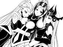 Diana, Leona & Syndra by OldLim HD Wallpaper Fan Art Artwork League of Legends lol