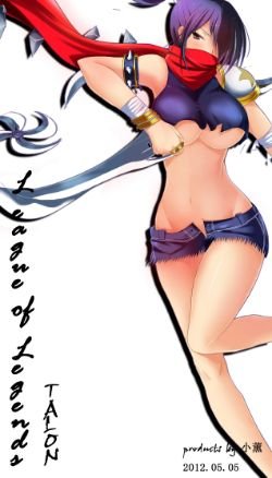 Female Talon by 薫桜 Gender Swap Bend HD Wallpaper Fan Art Artwork League of Legends lol