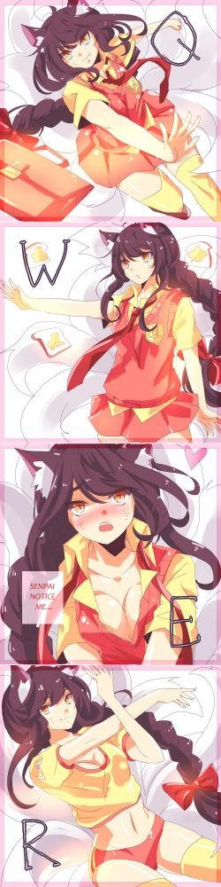 School Girl Ahri ( Akadamy) by urusai-baka League of Legends Artwork HD Wallpaper lolFan Art Artwork