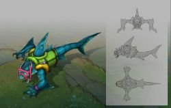 Pool Party Rek'Sai Concept League of Legends Artwork Wallpaper lol