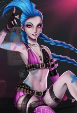 Jinx by Lushies-Art HD Wallpaper Fan Art Artwork League of Legends lol