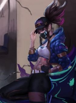K/DA Akali by morganearts1 HD Wallpaper Background Fan Art Artwork League of Legends lol
