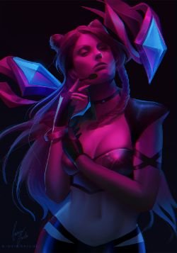 K/DA Kai'Sa by RinRinDaishi HD Wallpaper Background Fan Art Artwork League of Legends lol