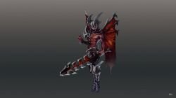 Aatrox by Hozure HD Wallpaper Artwork Fan Art League of Legends lol
