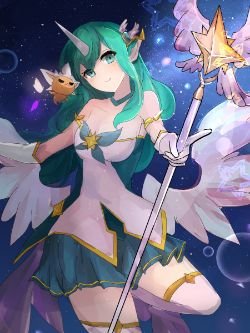 Star Guardian Soraka by ゆめぱい HD Wallpaper Background Fan Art Artwork League of Legends lol