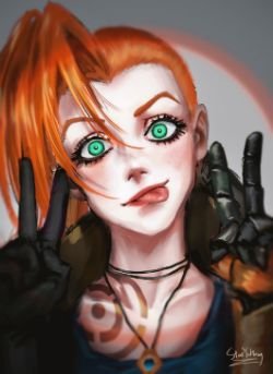 Odyssey Jinx by Yultuzay HD Wallpaper Background Fan Art Artwork League of Legends lol