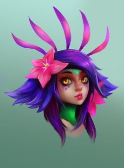 Neeko by Alx Jusay HD Wallpaper Background Fan Art Artwork League of Legends lol