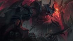Classic Aatrox Splash Art Update Rework HD 4k Wallpaper Background Official Art Artwork League of Legends lol