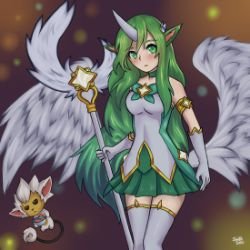 Star Guardian Soraka by soutasoda HD Wallpaper Background Fan Art Artwork League of Legends lol