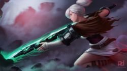 Riven by patrickdeza HD Wallpaper Background Fan Art Artwork League of Legends lol