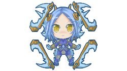 Chibi Frostblade Irelia by みかみ HD Wallpaper Fan Art Artwork League of Legends lol