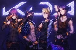 K/DA Akali, Ahri, Evelynn & Kai'Sa (Genderbend) by stariwei HD Wallpaper Background Fan Art Artwork League of Legends lol