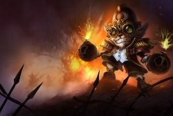Major Ziggs Splash Art League of Legends Artwork Wallpaper lol