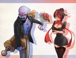 Professor Ryze & Headmistress Fiora by kukon HD Wallpaper Fan Art Artwork League of Legends lol