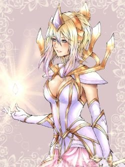 Elementalist Lux (Light) by MaiuLive (2) HD Wallpaper Background Fan Art Artwork League of Legends lol