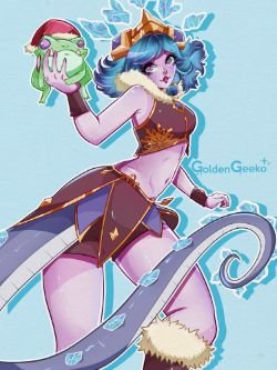 Winter Wonderland Neeko by AlmaGKrueger HD Wallpaper Background Fan Art Artwork League of Legends lol