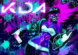 K/DA Akali by jazzjack-KHT HD Wallpaper Background Fan Art Artwork League of Legends lol