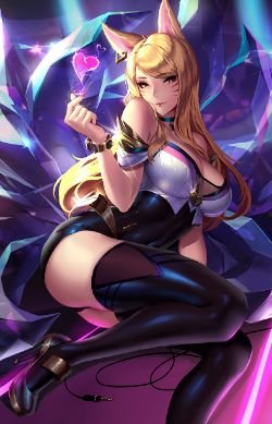 K/DA Ahri by Cian yo HD Wallpaper Background Fan Art Artwork League of Legends lol