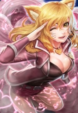 Popstar Ahri by goomrrat HD Wallpaper Fan Art Artwork League of Legends lol