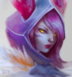 Xayah by Darynian HD Wallpaper Background Fan Art Artwork League of Legends lol