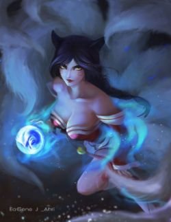 Ahri by Eagene_Jiang HD Wallpaper Background Fan Art Artwork League of Legends lol