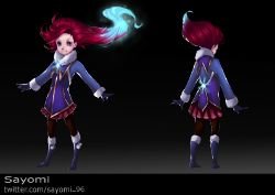 Winter Wonder Zoe (Concept) by Sayomi96 HD Wallpaper Background Fan Art Artwork League of Legends lol