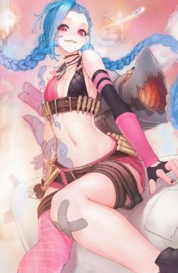 Jinx by minevi HD Wallpaper Fan Art Artwork League of Legends lol