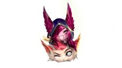 Chibi Xayah & Rakan by Flashlyght HD Wallpaper Fan Art Artwork League of Legends lol
