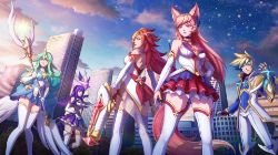 A New Horizon - Star Guardian Ahri, Soraka, Miss Fortune, Ezreal, Syndra Cinematic (18) HD Wallpaper Background Official Artwork League of Legends lol