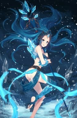 Frost Queen Janna by Kyuriin HD Wallpaper Fan Art Artwork League of Legends lol