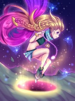 Zoe by 哈姆 HD Wallpaper Background Fan Art Artwork League of Legends lol